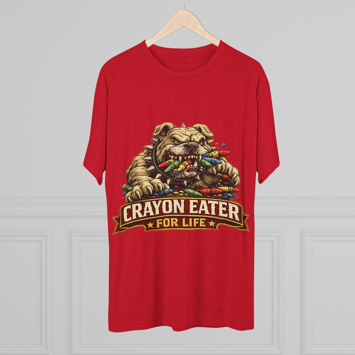 Devil Dog Crayon Eater for Life Military Tee