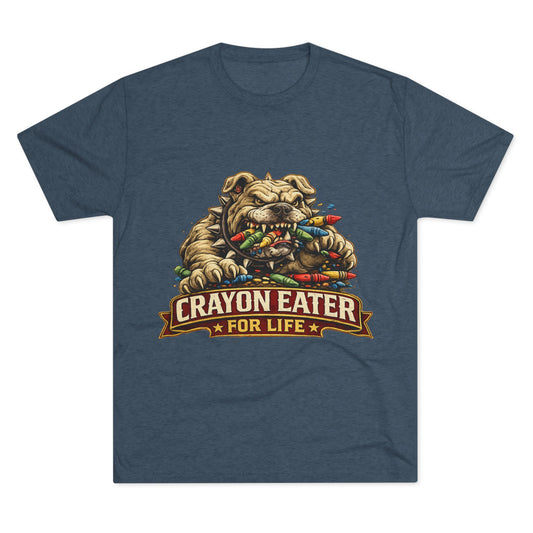 Devil Dog Crayon Eater for Life Military Tee