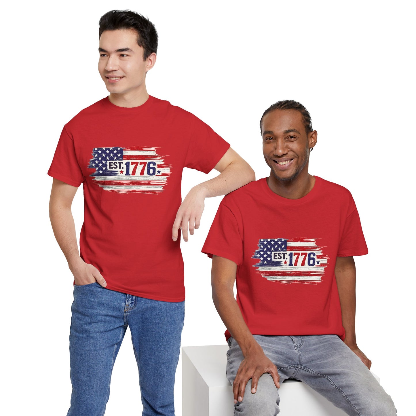 T-shirt - American Flag with 1776 Ripping Through - 250th Limited Series