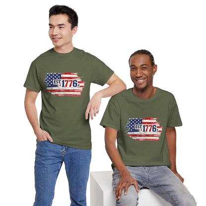 T-shirt - American Flag with 1776 Ripping Through - 250th Limited Series