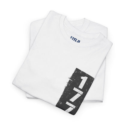 1776 Patriotic T-Shirt — Minimal USA Est. 1776 Freedom Tee