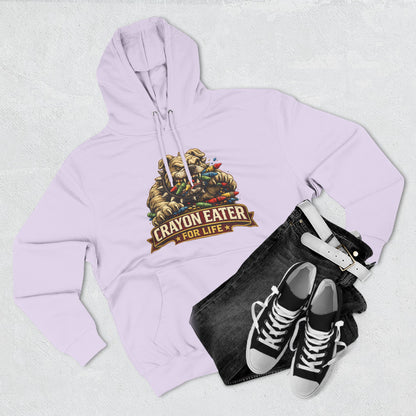 Crayon Eater for Life Bulldog Hoodie — Honor Courage Commitment Military Humor