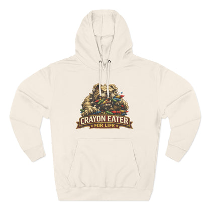 Crayon Eater for Life Bulldog Hoodie — Honor Courage Commitment Military Humor