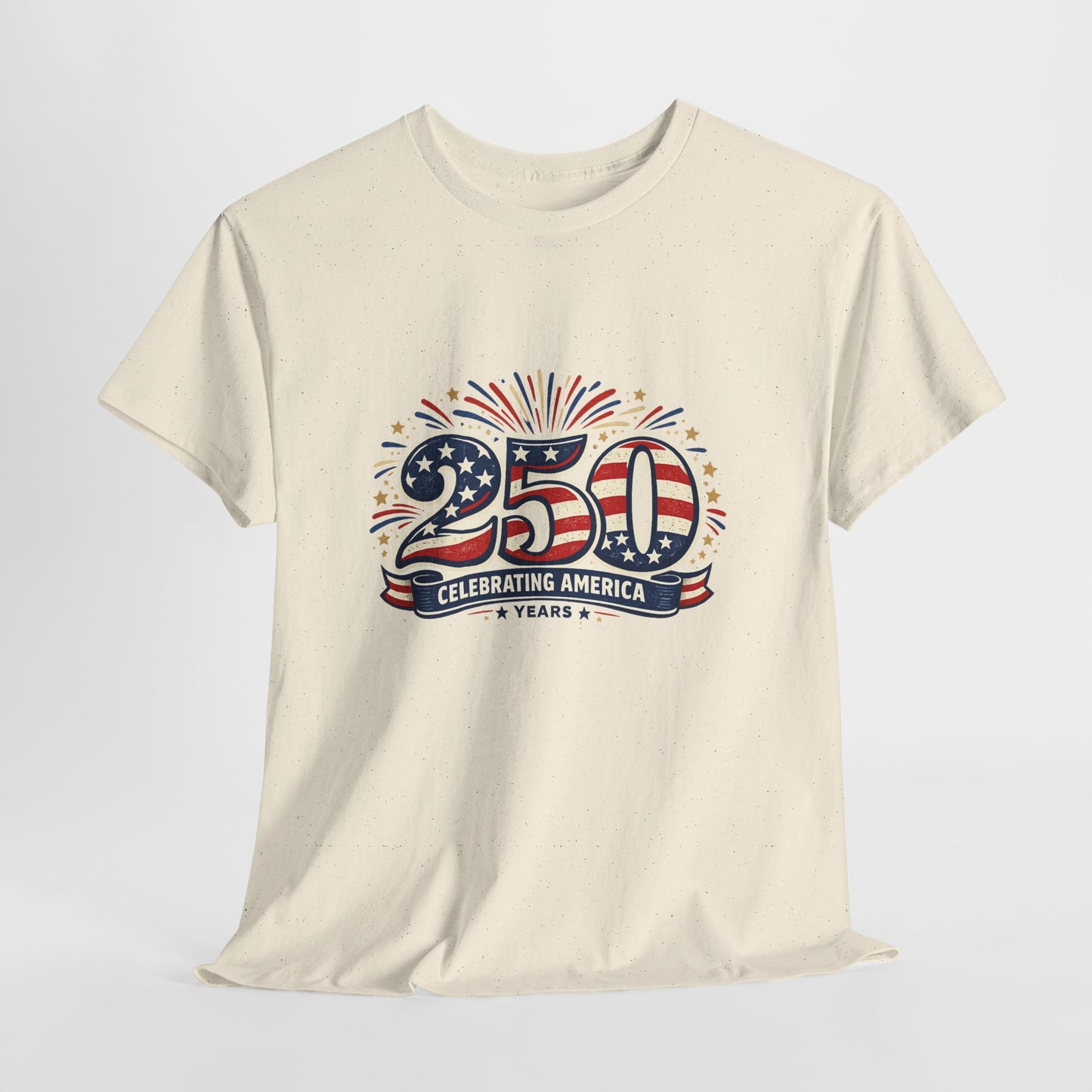 America 250 Patriotic T-Shirt — 250 Red White & Blue Celebration Tee