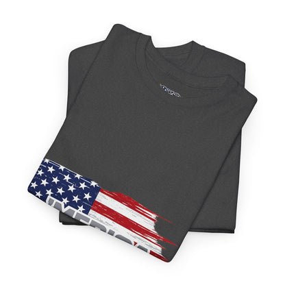 ‘Merica - Distressed America Flag T-Shirt — Vintage Patriotic USA Tee