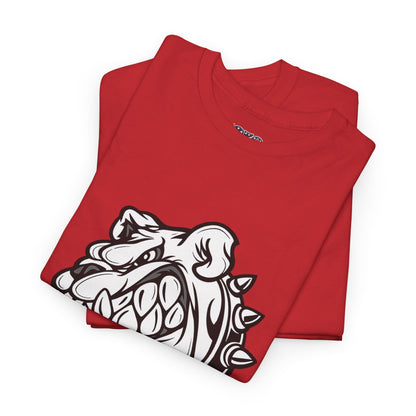 Devil Dog Bulldog Tee — 'Doesn’t Bark, It Bites' Heavyweight Cotton Shirt