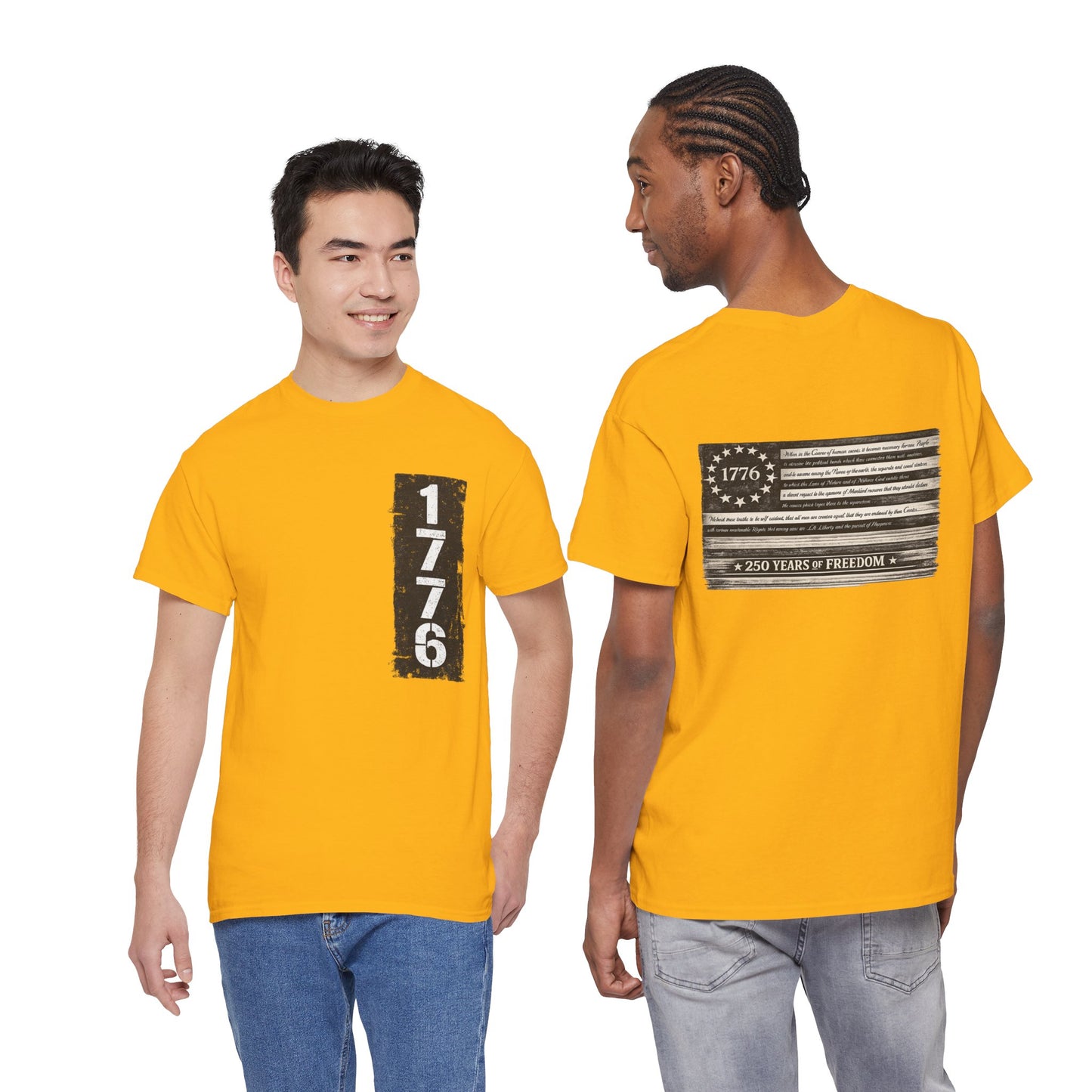 1776 Patriotic T-Shirt — Minimal USA Est. 1776 Freedom Tee