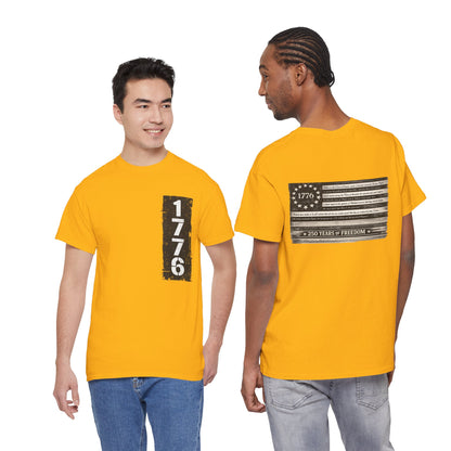1776 Patriotic T-Shirt — Minimal USA Est. 1776 Freedom Tee
