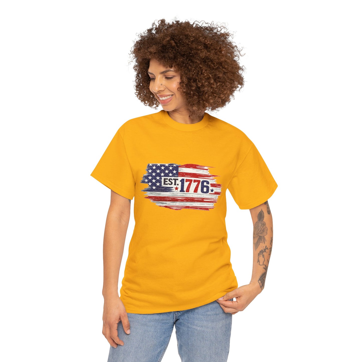 T-shirt - American Flag with 1776 Ripping Through - 250th Limited Series