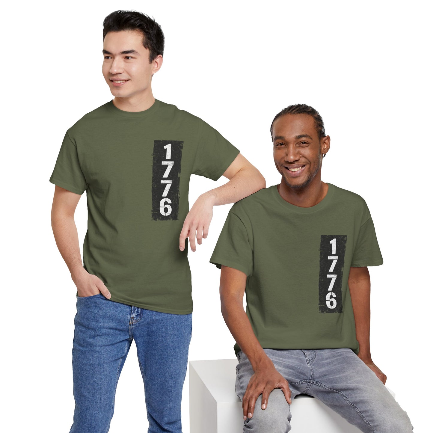 1776 Patriotic T-Shirt — Minimal USA Est. 1776 Freedom Tee