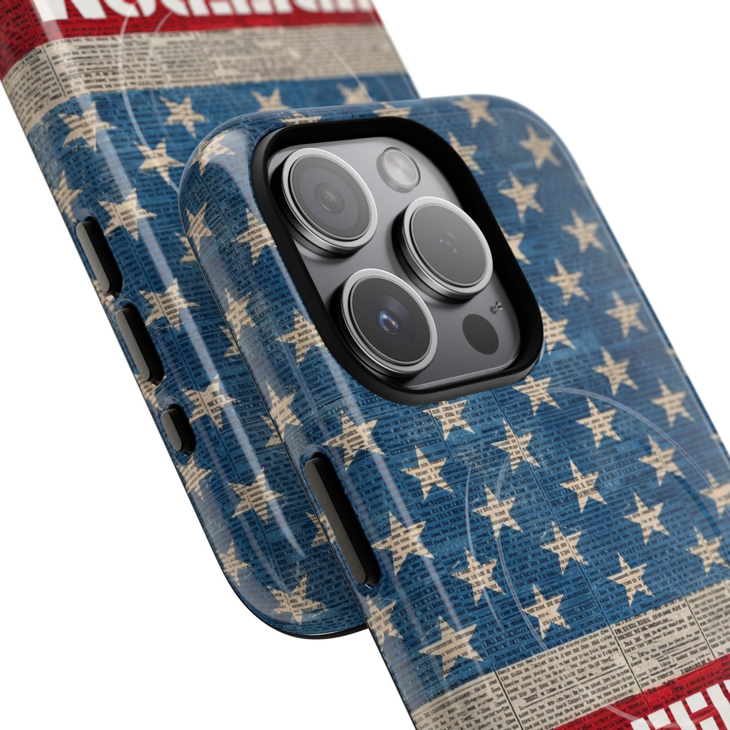 Freedom American Flag iPhone Case — Tough Magnetic Protective Case