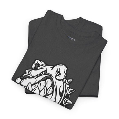 Devil Dog Bulldog Tee — 'Doesn’t Bark, It Bites' Heavyweight Cotton Shirt