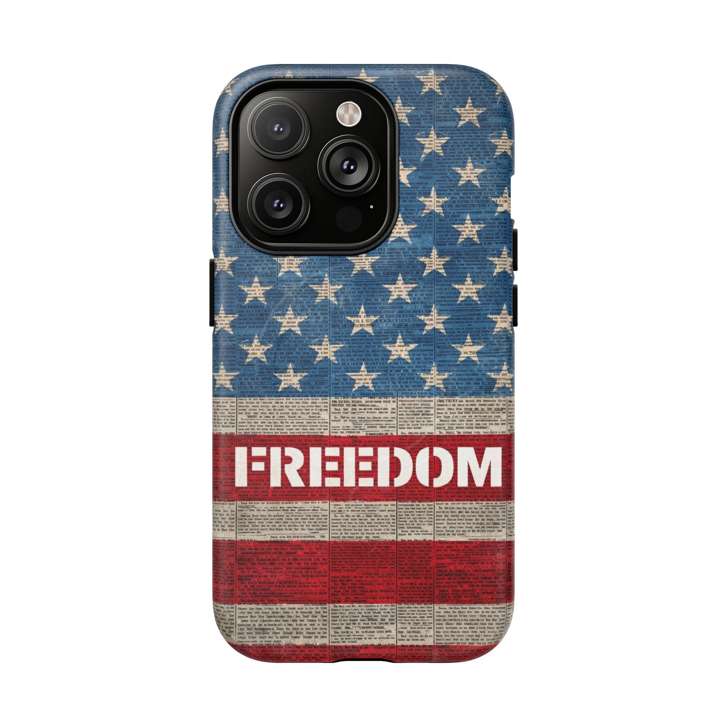Freedom American Flag iPhone Case — Tough Magnetic Protective Case