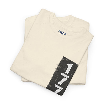 1776 Patriotic T-Shirt — Minimal USA Est. 1776 Freedom Tee
