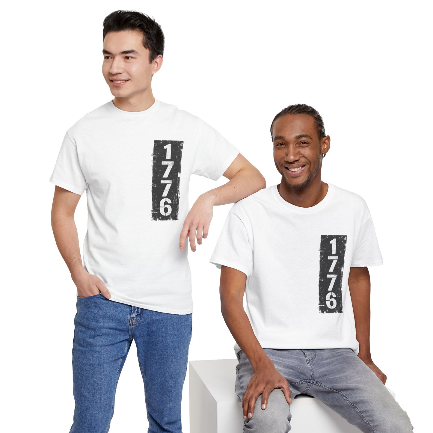 1776 Patriotic T-Shirt — Minimal USA Est. 1776 Freedom Tee