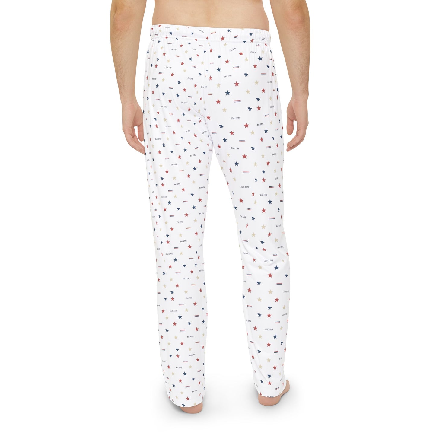 Men's Patriotic Est. 1776 Pajama Pants — Stars & Eagles Lounge Sleepwear