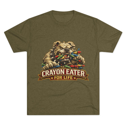 Devil Dog Crayon Eater for Life Military Tee