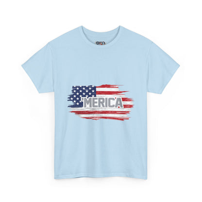 ‘Merica - Distressed America Flag T-Shirt — Vintage Patriotic USA Tee