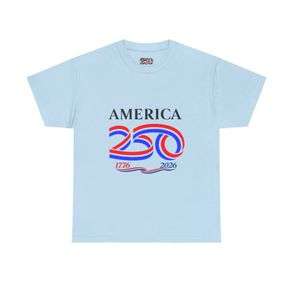 America 250 Anniversary Tee over ‘1776–2026' Patriotic Chest Print - 250th Limited Series