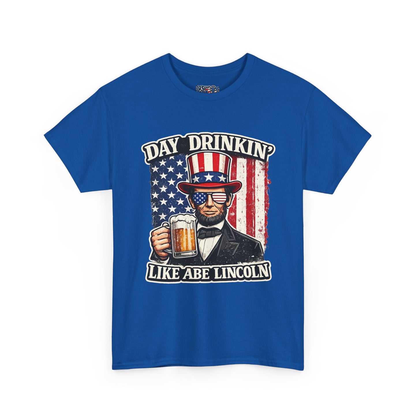 Day Drinking with Abe Lincoln Patriotic T-Shirt - 250th limited series
