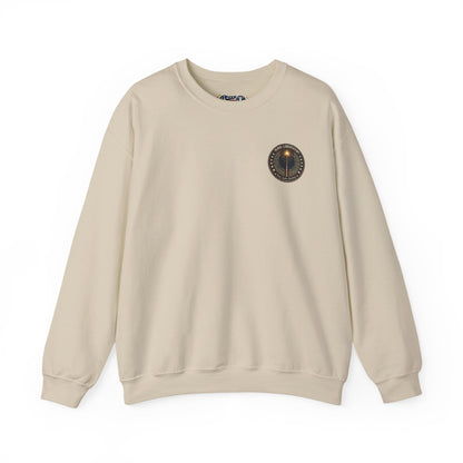 Patriotic Wizard and wizarding Crewneck Sweatshirt — "Freedom Isn’t Inherited, It’s Summoned"