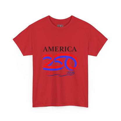 America 250 Anniversary Tee over ‘1776–2026' Patriotic Chest Print - 250th Limited Series