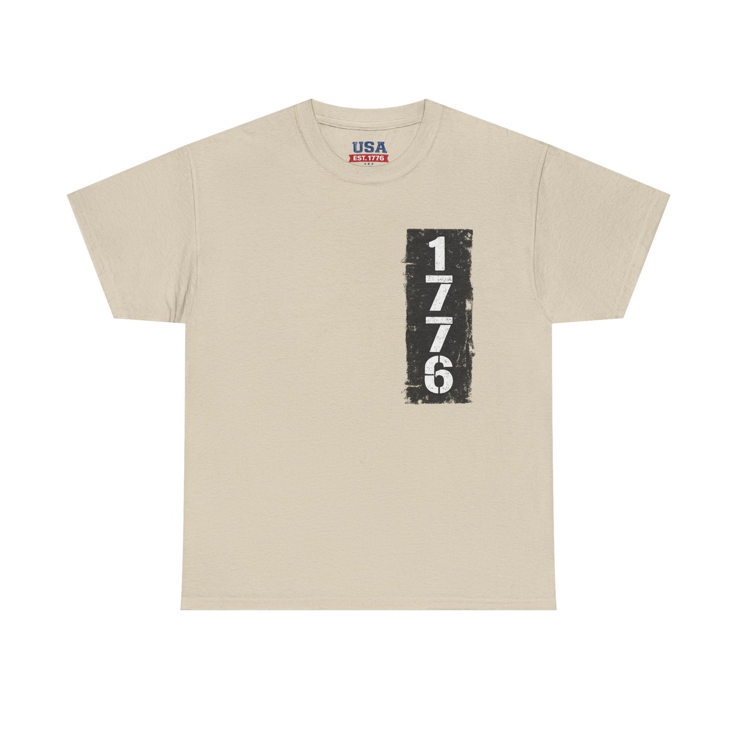 1776 Patriotic T-Shirt — Minimal USA Est. 1776 Freedom Tee