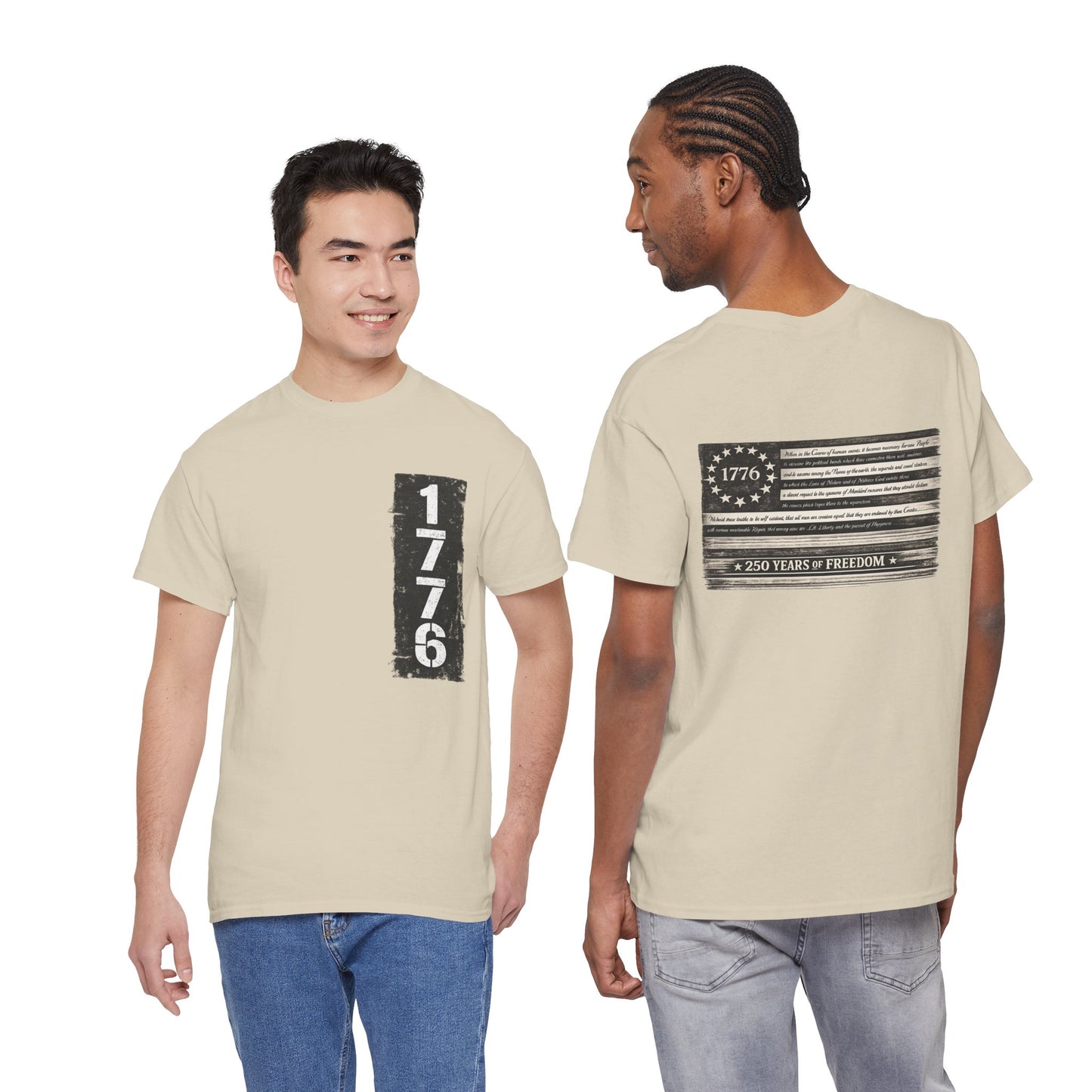 1776 Patriotic T-Shirt — Minimal USA Est. 1776 Freedom Tee