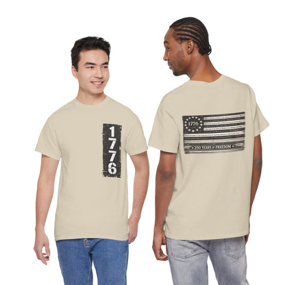 1776 Patriotic T-Shirt — Minimal USA Est. 1776 Freedom Tee