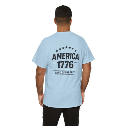 America 1776 T-Shirt — Land of the Free Patriotic Tee
