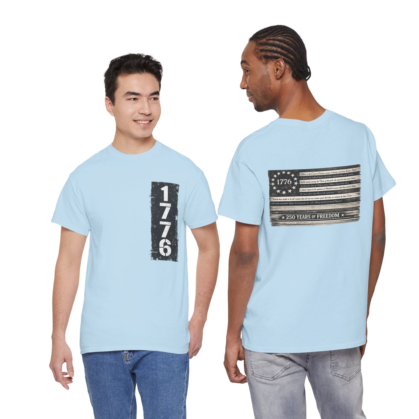 1776 Patriotic T-Shirt — Minimal USA Est. 1776 Freedom Tee