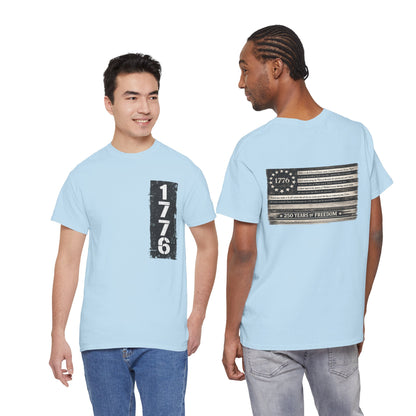1776 Patriotic T-Shirt — Minimal USA Est. 1776 Freedom Tee