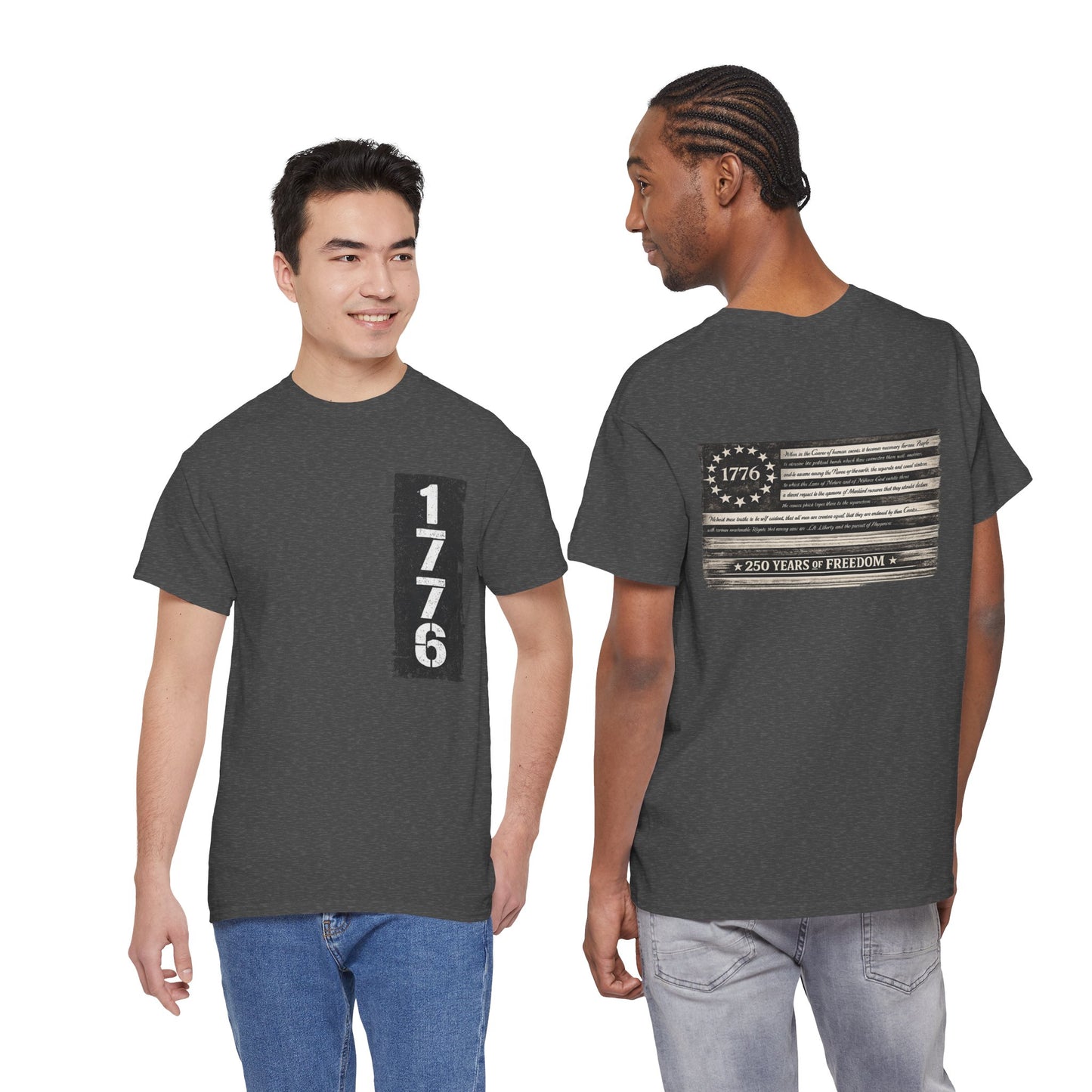 1776 Patriotic T-Shirt — Minimal USA Est. 1776 Freedom Tee