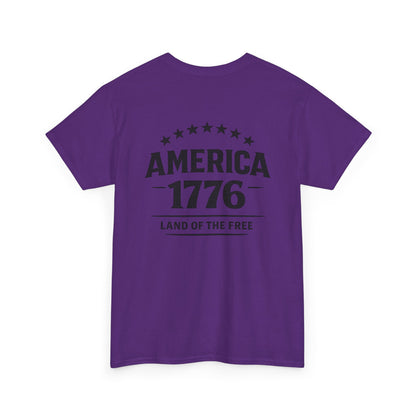 America 1776 T-Shirt — Land of the Free Patriotic Tee