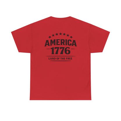 America 1776 T-Shirt — Land of the Free Patriotic Tee