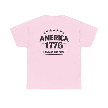 America 1776 T-Shirt — Land of the Free Patriotic Tee