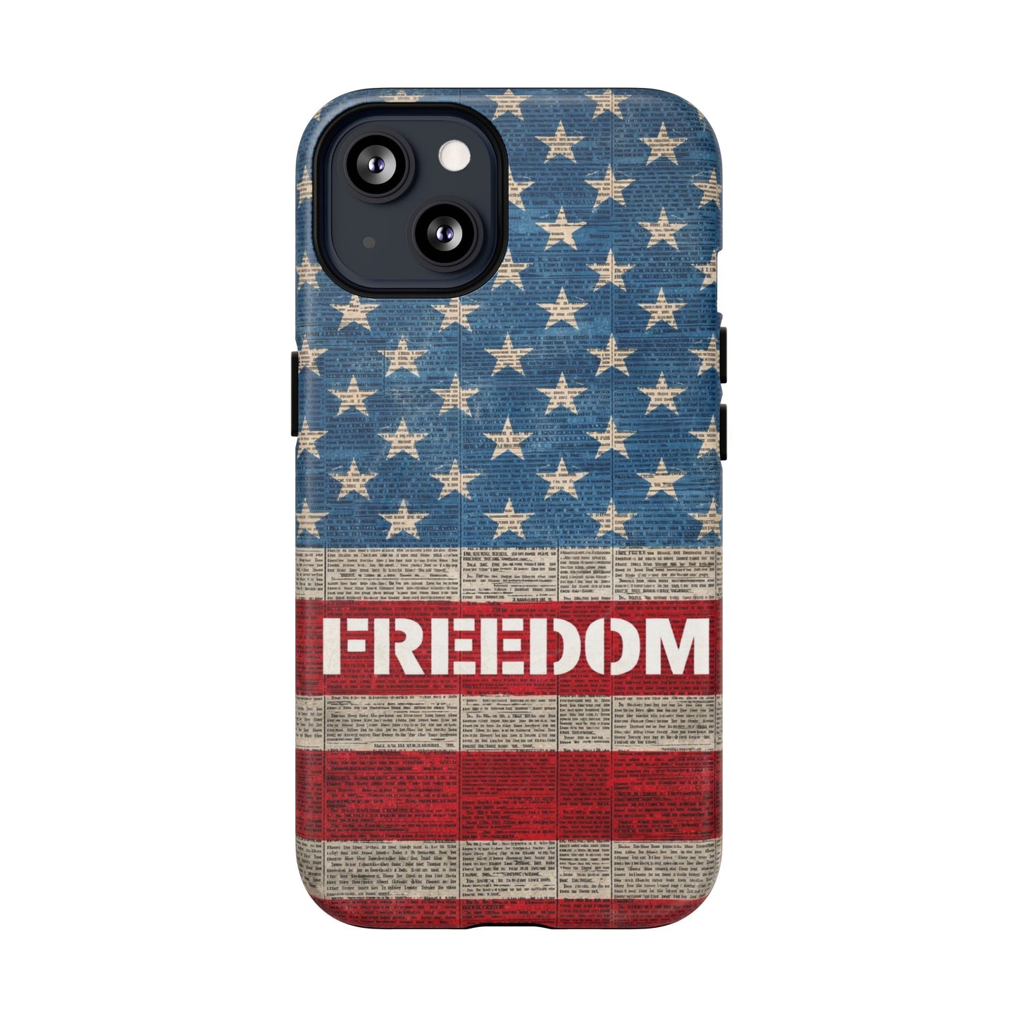 Freedom American Flag iPhone Case — Tough Magnetic Protective Case