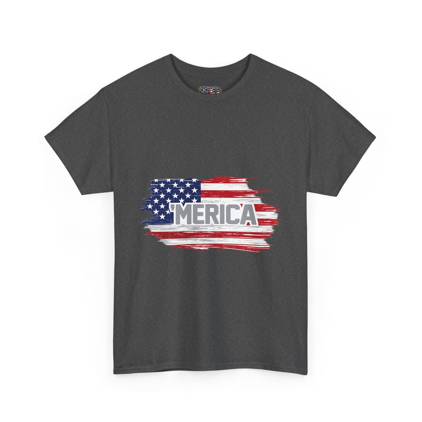 ‘Merica - Distressed America Flag T-Shirt — Vintage Patriotic USA Tee
