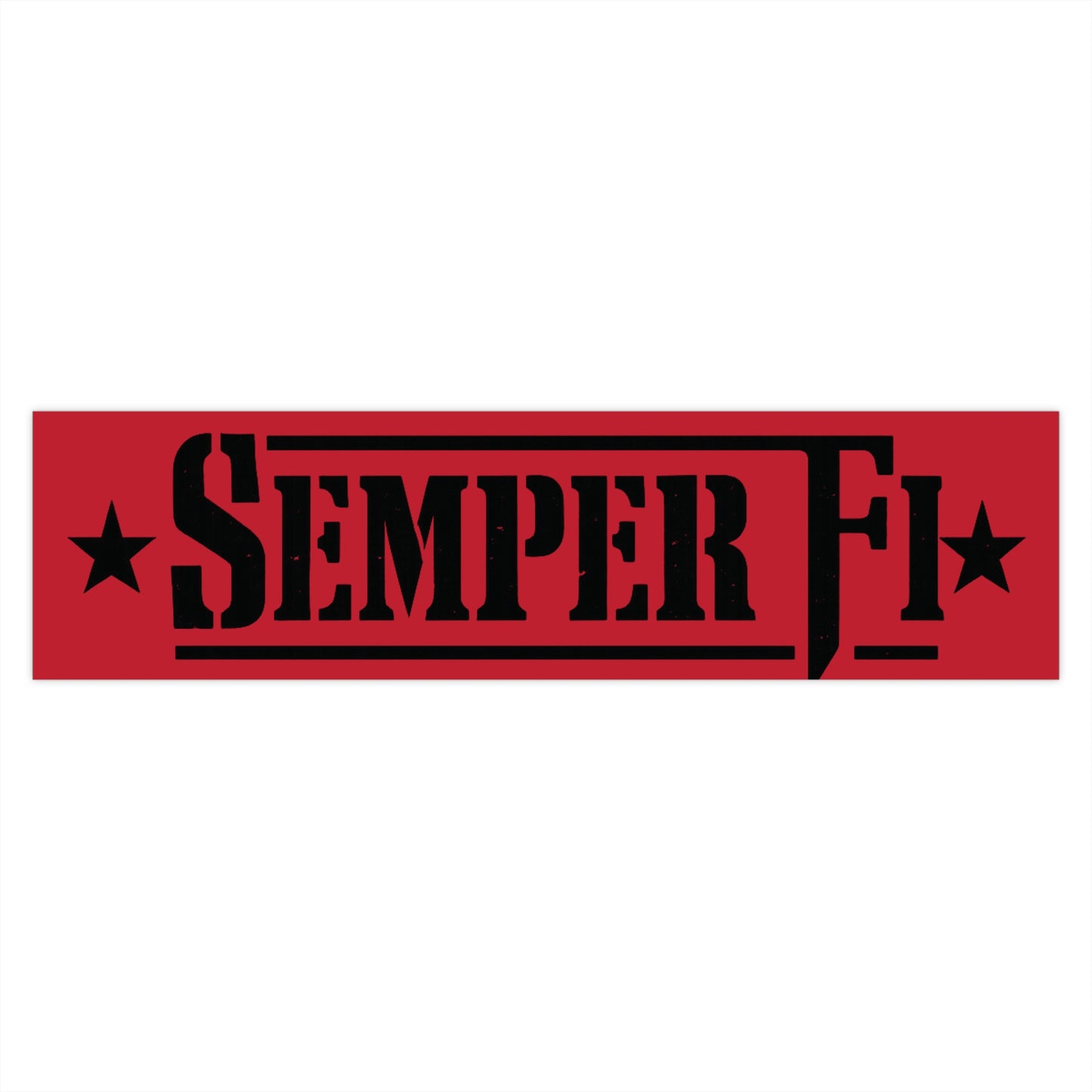 Semper Fi Bumper Sticker — Military Marine Corps Vinyl Decal