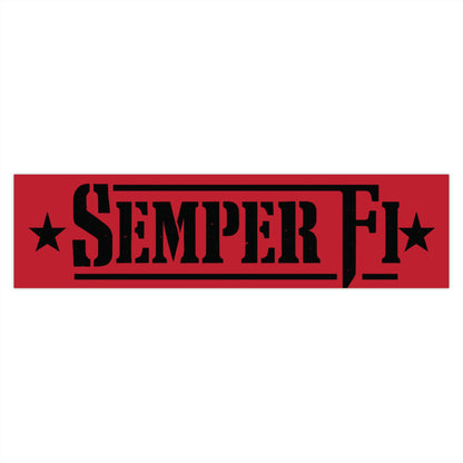 Semper Fi Bumper Sticker — Military Marine Corps Vinyl Decal