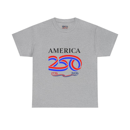 America 250 Anniversary Tee over ‘1776–2026' Patriotic Chest Print - 250th Limited Series