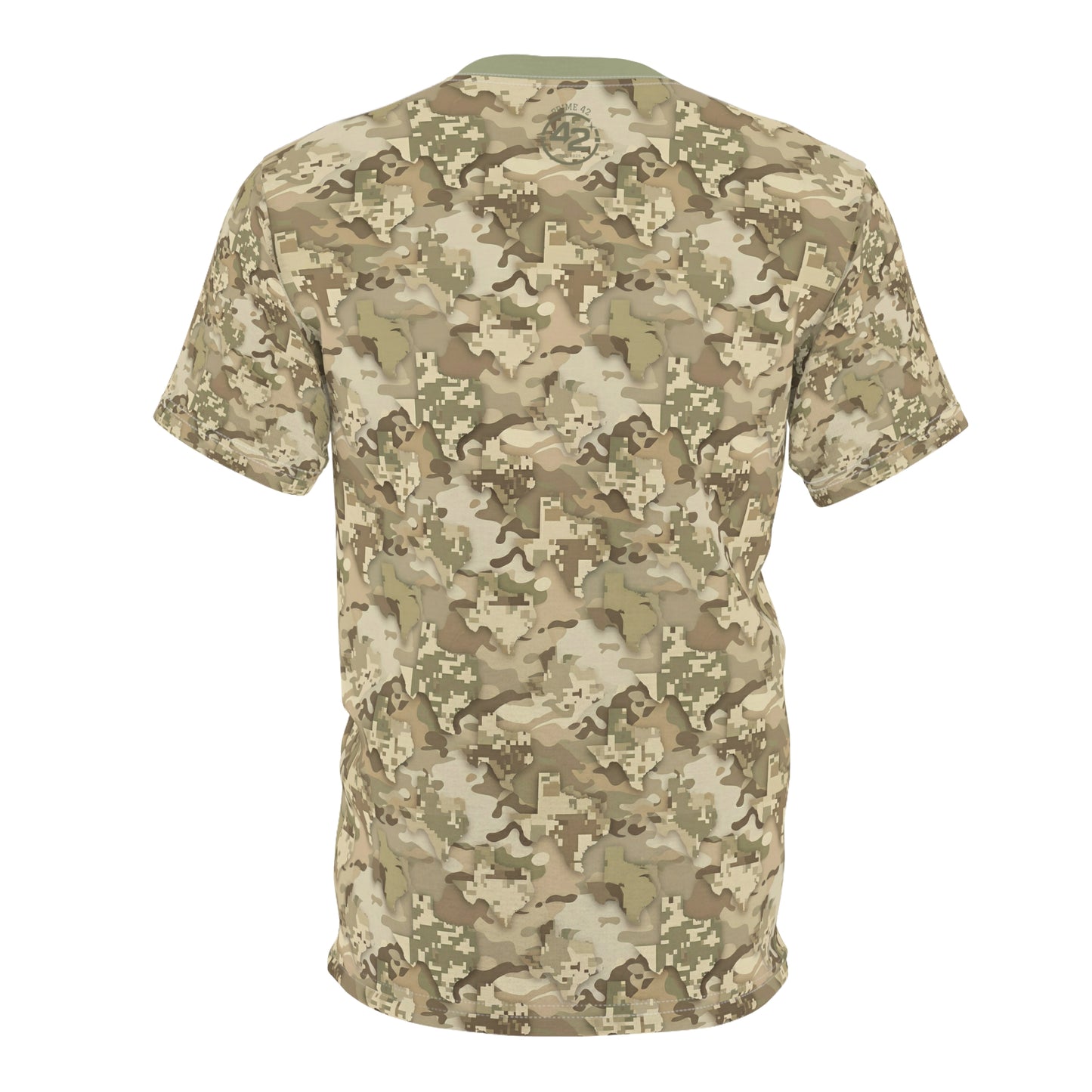 Texas Desert Camo Tee — Subtle Lone Star Pattern All-Over Print