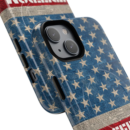 Freedom American Flag iPhone Case — Tough Magnetic Protective Case