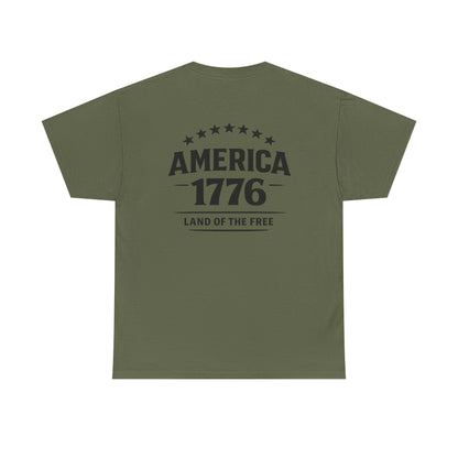 America 1776 T-Shirt — Land of the Free Patriotic Tee