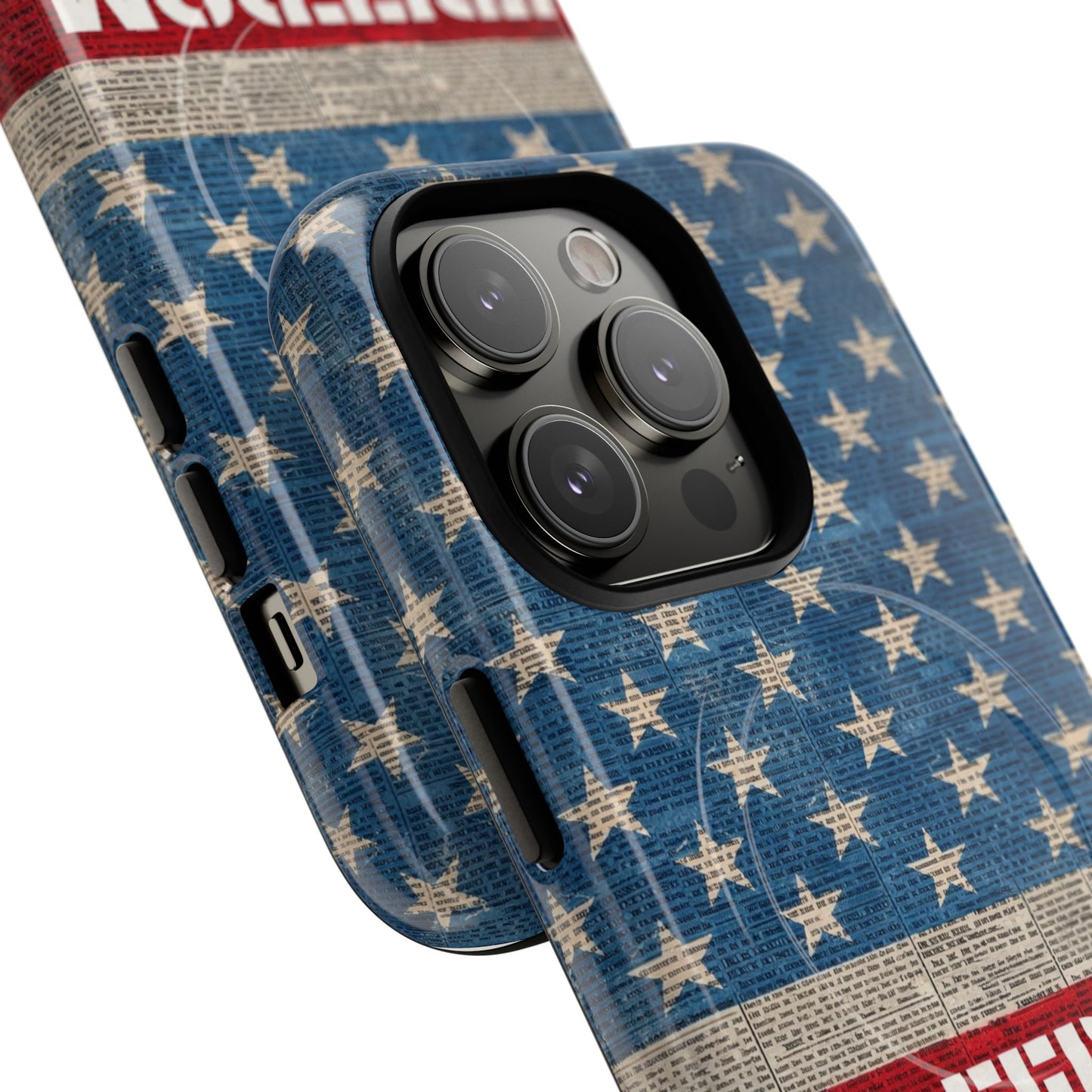 Freedom American Flag iPhone Case — Tough Magnetic Protective Case