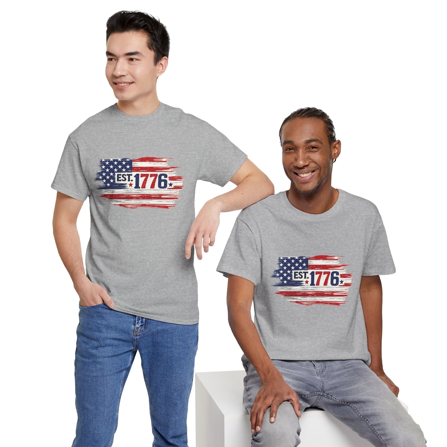 T-shirt - American Flag with 1776 Ripping Through - 250th Limited Series