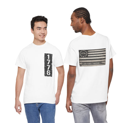 1776 Patriotic T-Shirt — Minimal USA Est. 1776 Freedom Tee