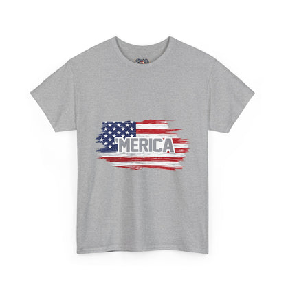 ‘Merica - Distressed America Flag T-Shirt — Vintage Patriotic USA Tee