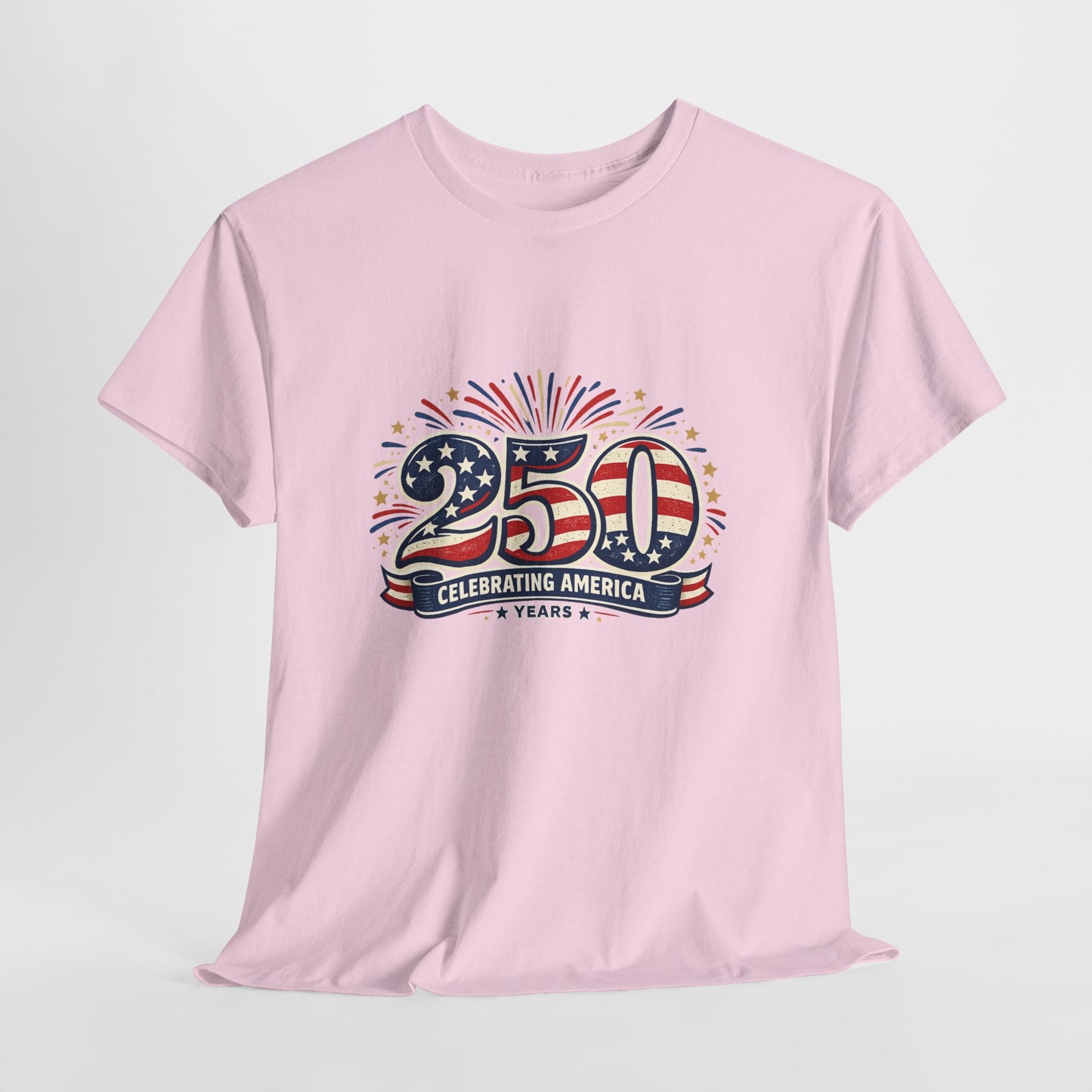 America 250 Patriotic T-Shirt — 250 Red White & Blue Celebration Tee