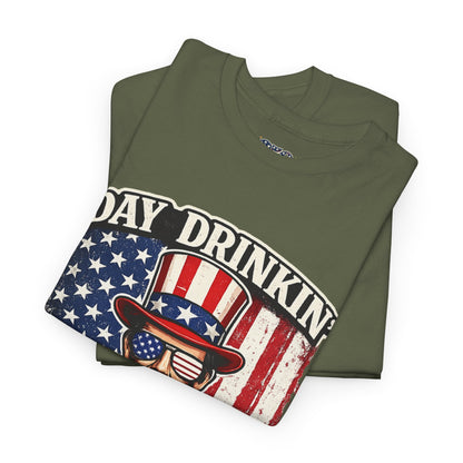 Day Drinking with Abe Lincoln Patriotic T-Shirt - 250th limited series